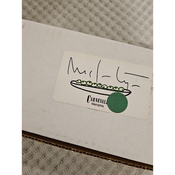 Carnevale McCarty of Memphis Signed White Pottery Olive Tray Boat Dish Set Of 4 - Picture 6 of 6